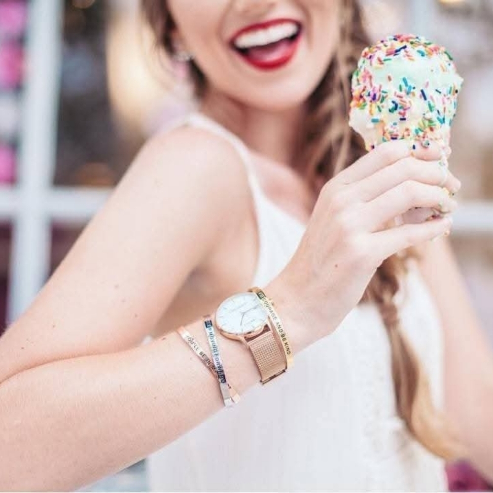 Lillian & Co. Cuff Bracelet "We're Simply Meant To Be" in silver